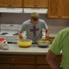 It takes a lot of eggs to make over 1200 burritos.
