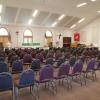 Church Services were held in Fellowship Hall while the remodeling was in progress.