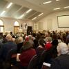 Church Services were held in Fellowship Hall while the remodeling was in progress.